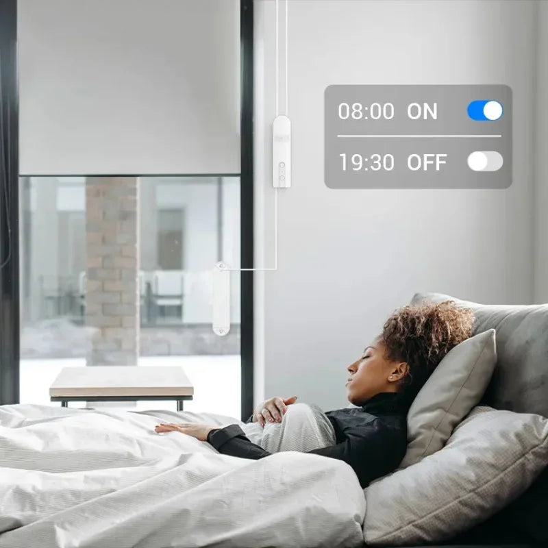 Persiana Motorizada Inteligente, Obturador Eléctrico Automático, Robot Controlador de Cortinas para Tuya Zigbee App, Google Home, Alice, Alexa Voice
