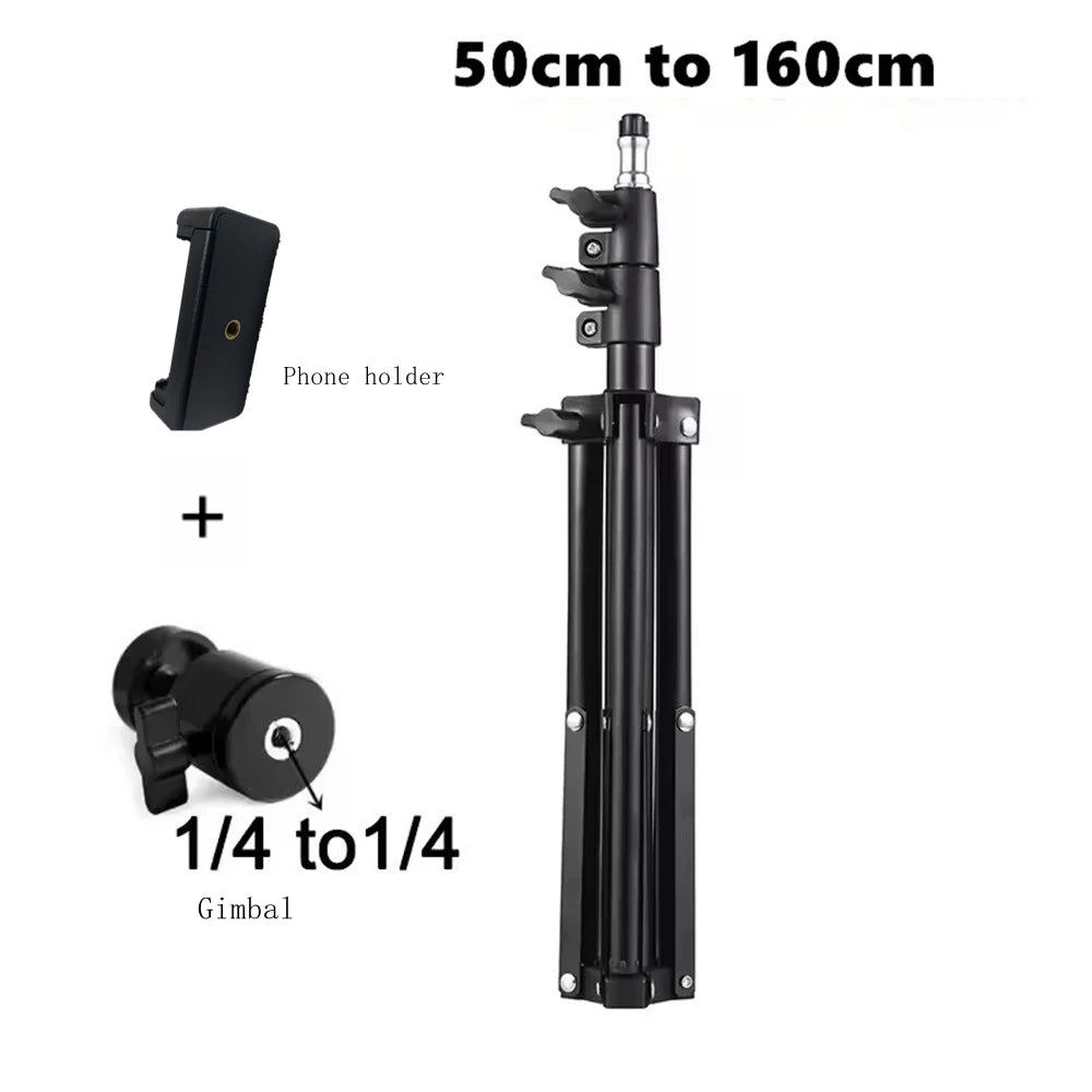 Xiaohui-soporte portátil Universal de 50cm-160cm para Mini proyector HY300, soporte para trípode, soporte de carga máxima de 3,3 libras