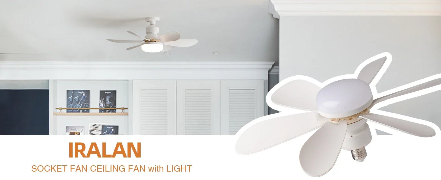 Ventilador de techo LED 40W E27 con control remoto para atenuación, adecuado para sala de estar, estudio, uso doméstico, 85-265V