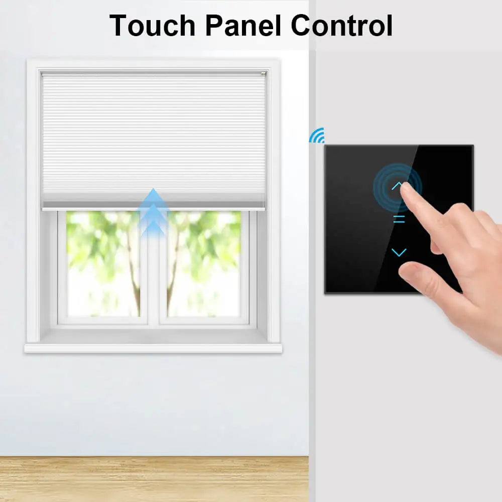 LoraTap-cortinas con WiFi, persiana enrollable, retroiluminación, aplicación remota Tuya Smart Life, Control por Google Home, voz Alexa
