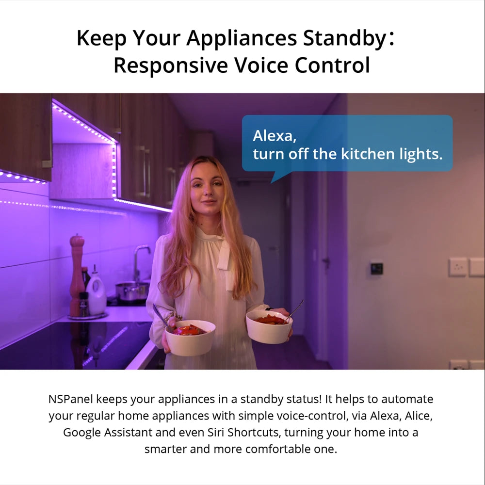 Sonoff NSPanel 86/120 UE/EE. UU. Interruptor de pared de escena inteligente WiFi pantalla inteligente Control todo en uno funciona para eWeLink Alexa Google Home