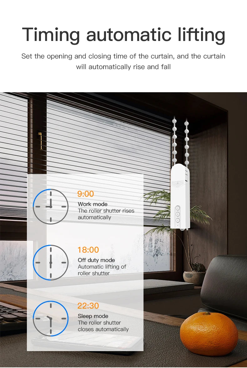 Persiana Motorizada Inteligente, Obturador Eléctrico Automático, Robot Controlador de Cortinas para Tuya Zigbee App, Google Home, Alice, Alexa Voice
