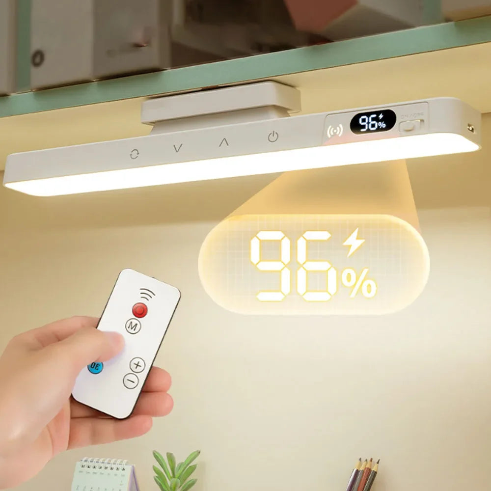 Lámpara de mesa táctil, lámpara de escritorio magnética, batería recargable integrada para gabinete de lectura, espejo, mesita de noche, luces nocturnas recargables