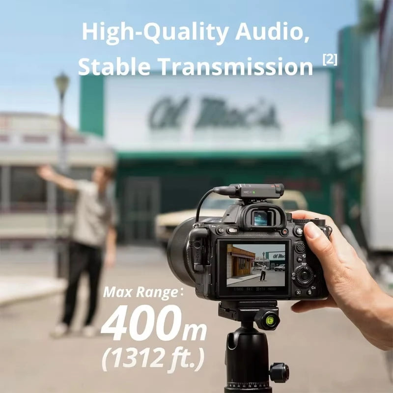Micrófono Inalámbrico Original DJI Mic Mini (1 TX + 1 RX), Ultraligero, Audio de Alta Fidelidad, Cancelación de Ruido, Limitación Automática