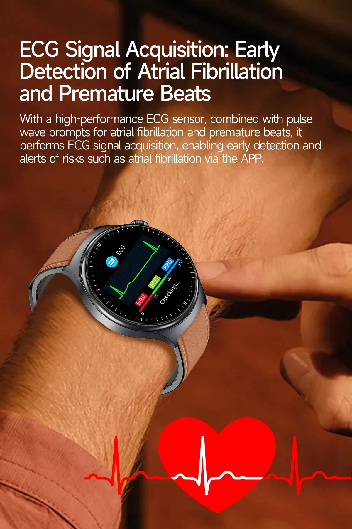 Reloj Inteligente 2026 con Diagnóstico Preciso de ECG, Medición de Grasa Corporal, Oxígeno en Sangre, Presión Arterial, Pantalla HD AMOLED, Llamadas, para Hombres y Mujeres