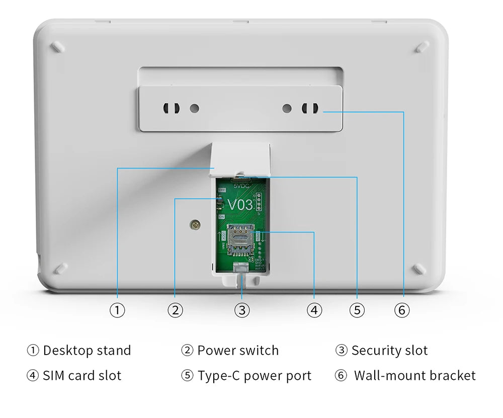 Sistema de alarma FUERS para el hogar TUYA WIFI inteligente GSM alarma de seguridad Host con Sensor de movimiento de puerta Tuya aplicación inteligente control trabajo Alexa