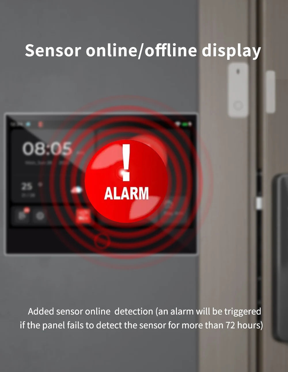 KERUI Tuya WiFi + sistema de alarma para el hogar 4G con Panel de pantalla táctil grande de 7 pulgadas conjunto de alarma FSK / ASK para protección de seguridad del hogar G70
