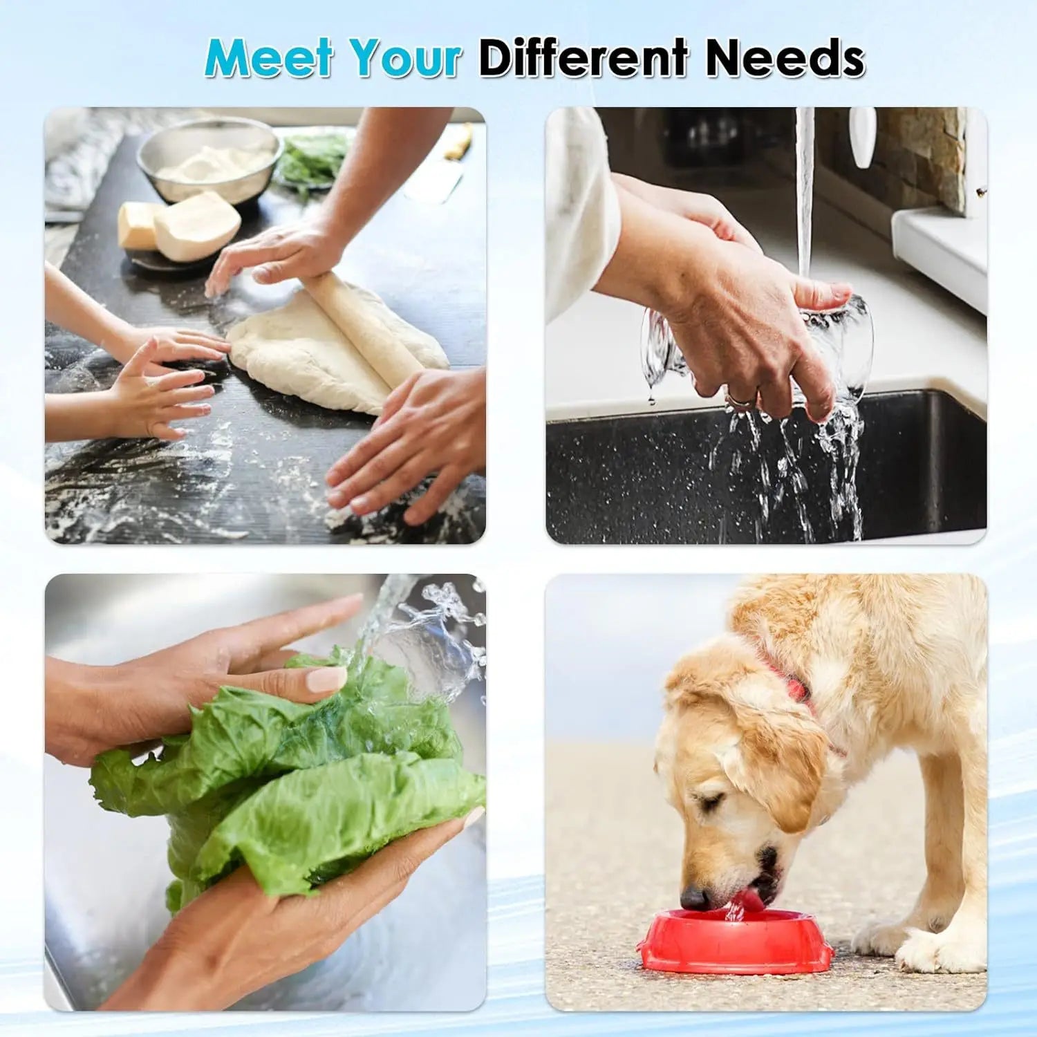 Sistema purificador de filtro de agua del grifo de acero inoxidable HOMFISH, certificado NSF reduce el plomo, el cloro y el mal sabor de la cocina