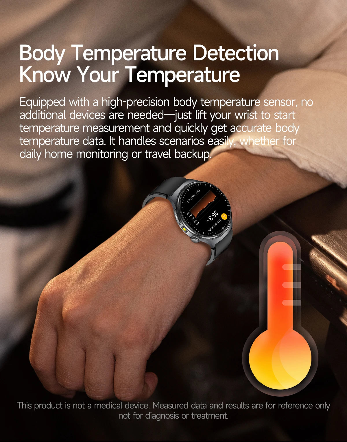 Reloj Inteligente 2026 con Diagnóstico Preciso de ECG, Medición de Grasa Corporal, Oxígeno en Sangre, Presión Arterial, Pantalla HD AMOLED, Llamadas, para Hombres y Mujeres