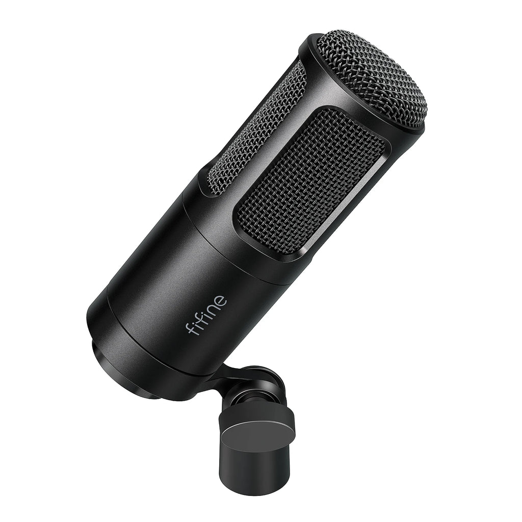 Micrófono dinámico FIFINE XLR, micrófono de Podcast Vocal con patrón cardioide, micrófono de Metal para transmisión/tubar/grabación de vídeo, K669D