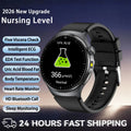 Reloj Inteligente 2026 con Diagnóstico Preciso de ECG, Medición de Grasa Corporal, Oxígeno en Sangre, Presión Arterial, Pantalla HD AMOLED, Llamadas, para Hombres y Mujeres