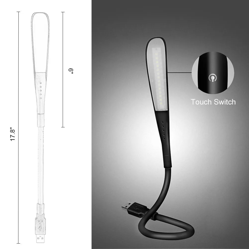 Mini luces LED USB, Luz Portátil con Sensor táctil, regulable, mesa, escritorio, Banco de energía, PC