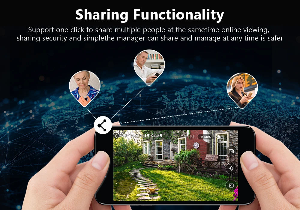 Cámara de Seguridad WiFi PTZ 2K para Exteriores Jarnex, con Detección Humana por IA, Luz para Patio, 4MP, Audio Bidireccional, Lámpara de Jardín PTZ