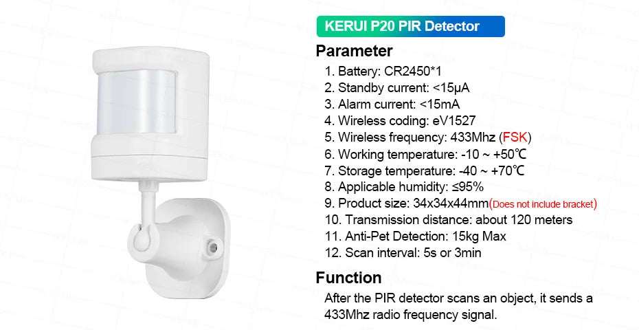 Alarma Doméstica KERUI 4G/WiFi GSM con Panel Táctil IPS de 7 Pulgadas, Compatible con el Sistema de Alarma Inalámbrica Tuya