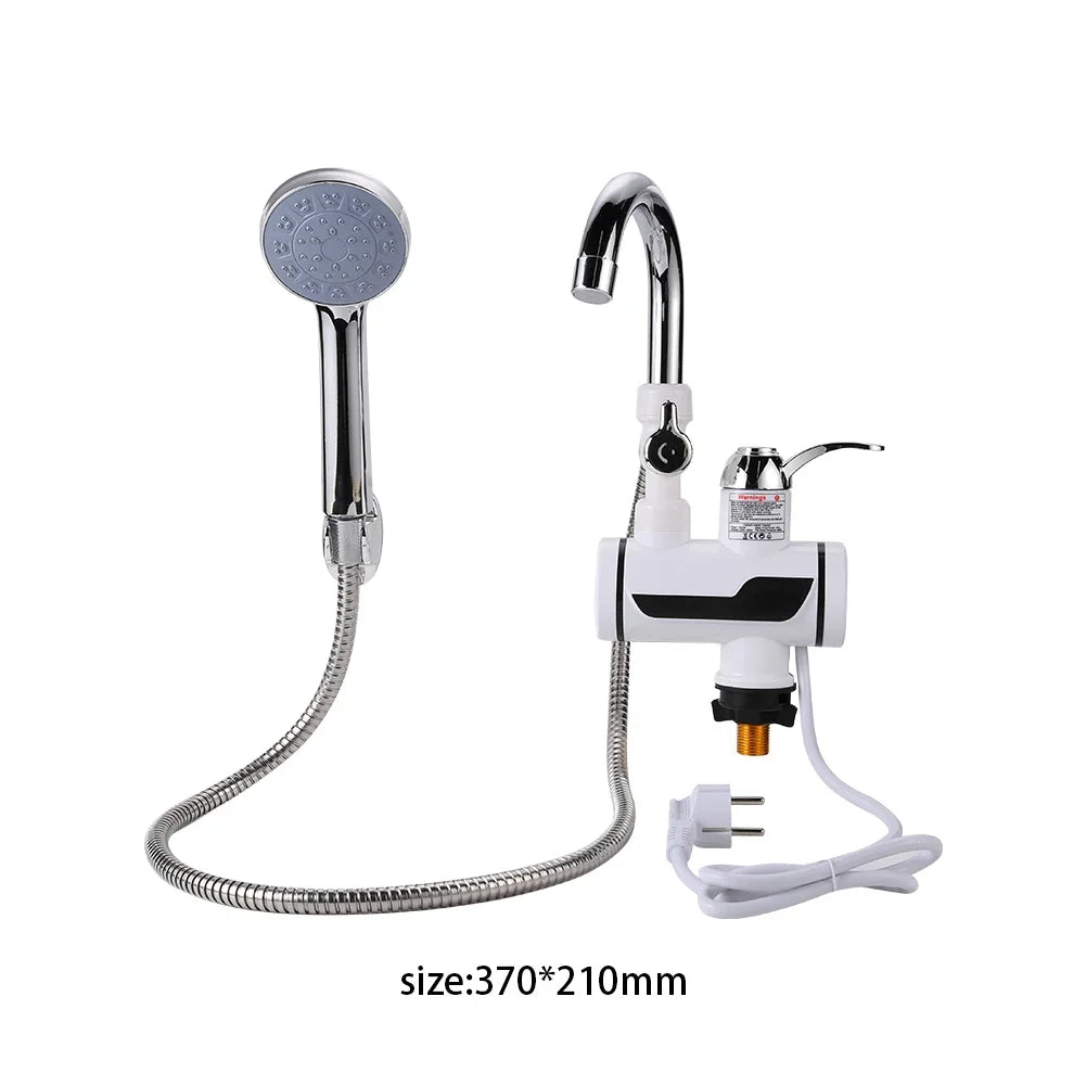 Grifo calentador de agua sin tanque de 3000W, grifo de ducha eléctrico instantáneo, calefacción de agua caliente para cocina y baño
