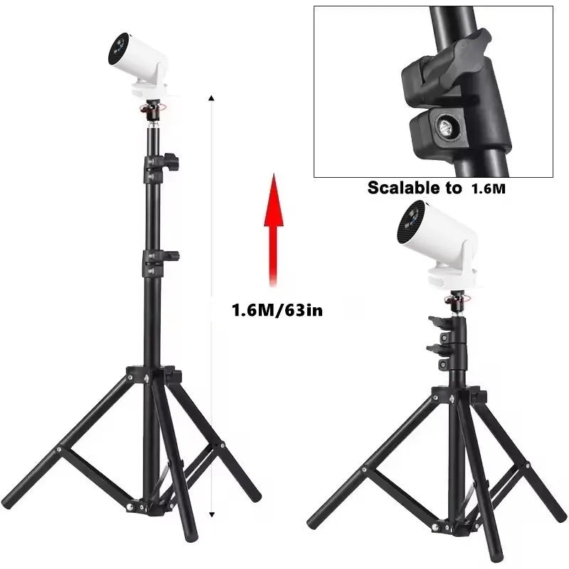 Xiaohui-soporte portátil Universal de 50cm-160cm para Mini proyector HY300, soporte para trípode, soporte de carga máxima de 3,3 libras