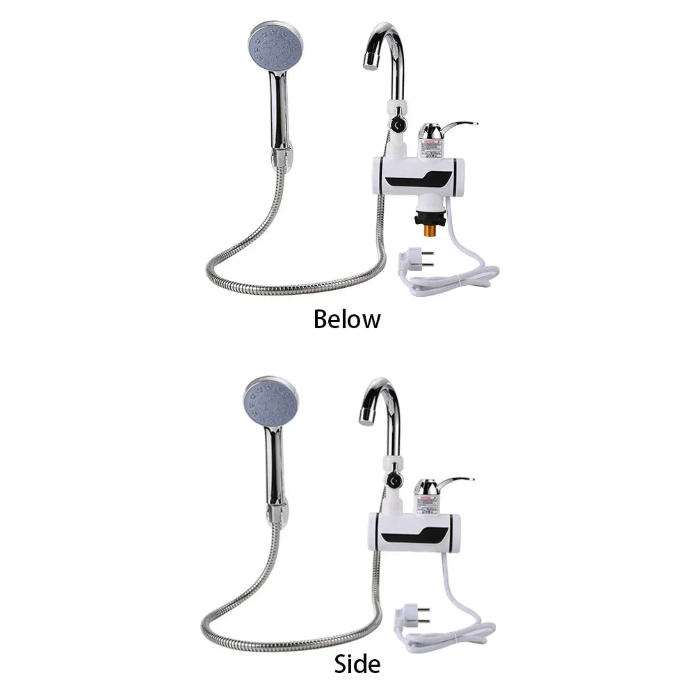 Grifo calentador de agua sin tanque de 3000W, grifo de ducha eléctrico instantáneo, calefacción de agua caliente para cocina y baño