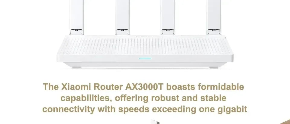 Xiaomi-enrutador AX3000T Original, 2,4 GHz, 5GHz, 1,3 GHz, CPU 2x2, 160MHz, WAN LAN, LED, conexión NFC para juegos de oficina en casa