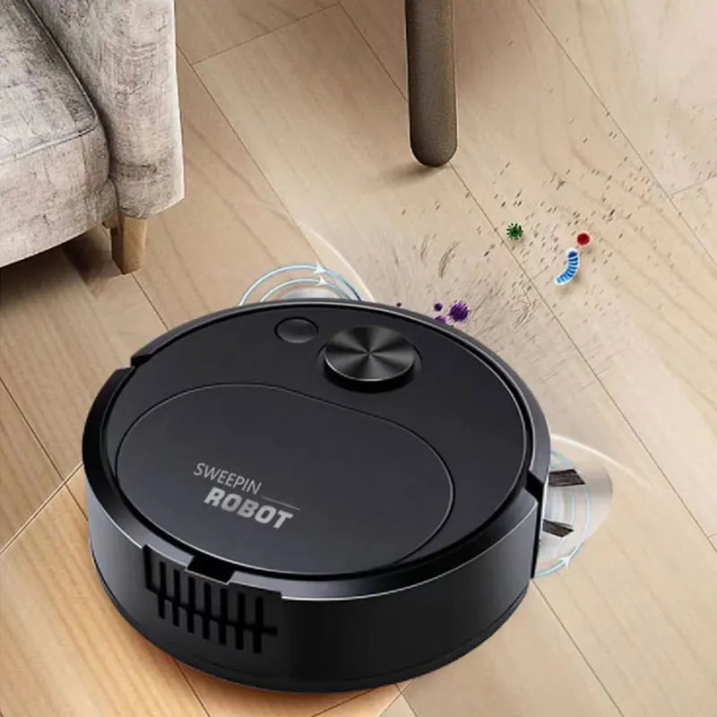Nuevo Robot aspirador de barrido USB, fregado 3 en 1, inalámbrico inteligente, 1500Pa, limpieza de arrastre, barrido de suelo para el hogar y la Oficina