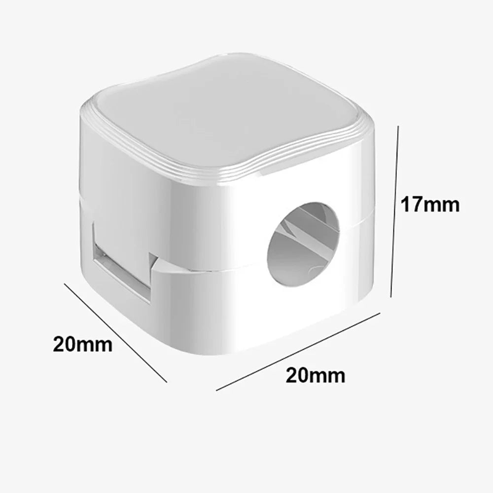 2 Clips Magnéticos para Cables, Organizador de Cables Ajustable para Debajo del Escritorio, Gestión de Cables, Sujetador de Cables