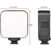 Anillo de luz profesional con clip para teléfono, con 10 niveles de brillo, recargable por USB, luz de relleno portátil para selfies y transmisiones en vivo