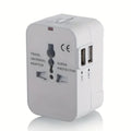 Adaptador de viaje Universal para EE. UU., UE, Reino Unido, AUS, adaptador de cargador, convertidor de salida, adaptador de enchufe con puerto USB Dual