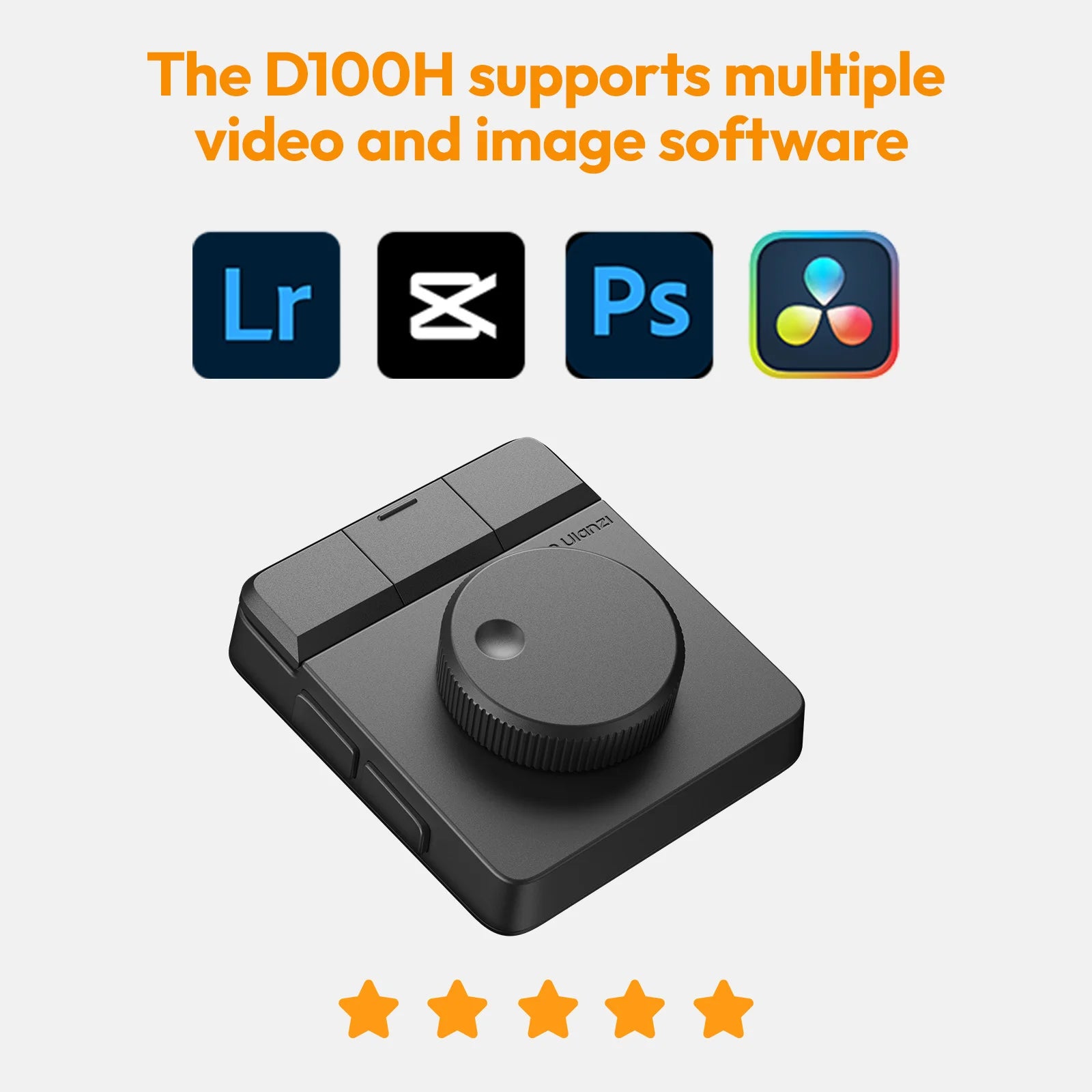 Controlador Creativo Ulanzi D100H, Asistente de Edición de Video para Youtube, Tiktok, PR, PS, Compatible con Bluetooth, Consola de Producción