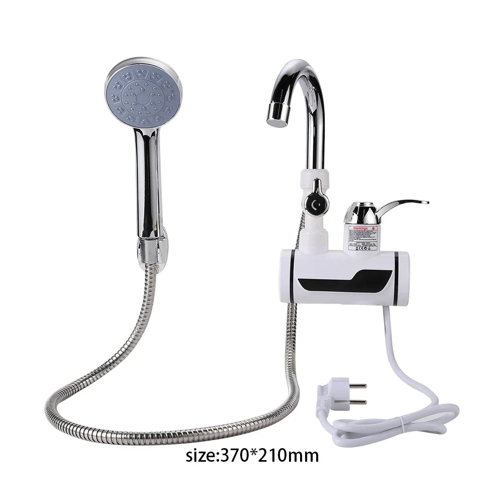 Grifo calentador de agua sin tanque de 3000W, grifo de ducha eléctrico instantáneo, calefacción de agua caliente para cocina y baño