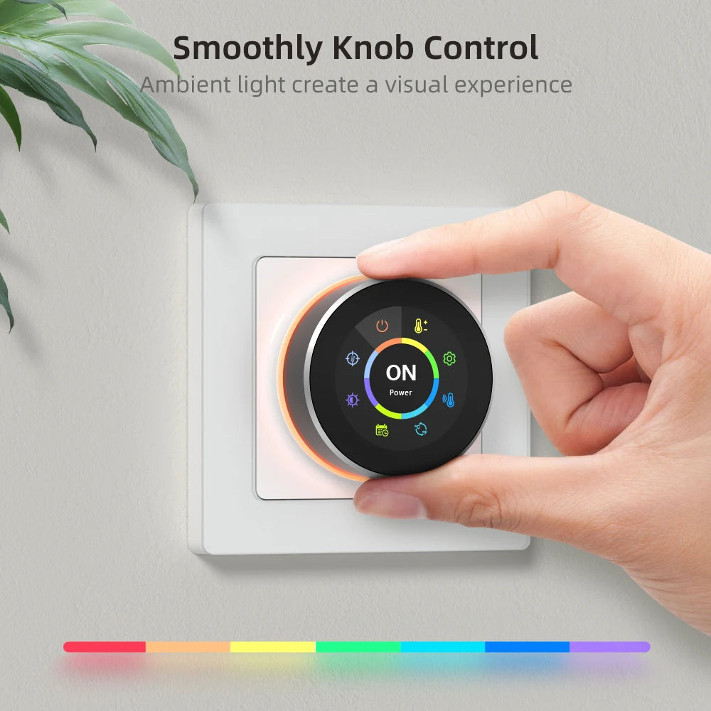Termostato inteligente AVATTO con WiFi, controlador de temperatura para caldera de agua, gas y calefacción eléctrica, compatible con Tuya, Alexa y Google Home