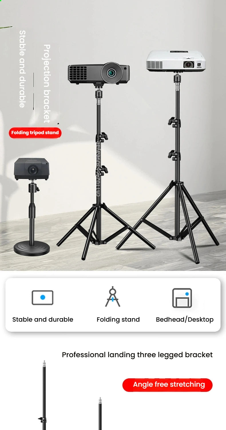 Soporte de Trípode Plegable PHONEPACE - Base Estable y Duradera para Proyector, Cámara, Teléfono Móvil, Computadora Portátil