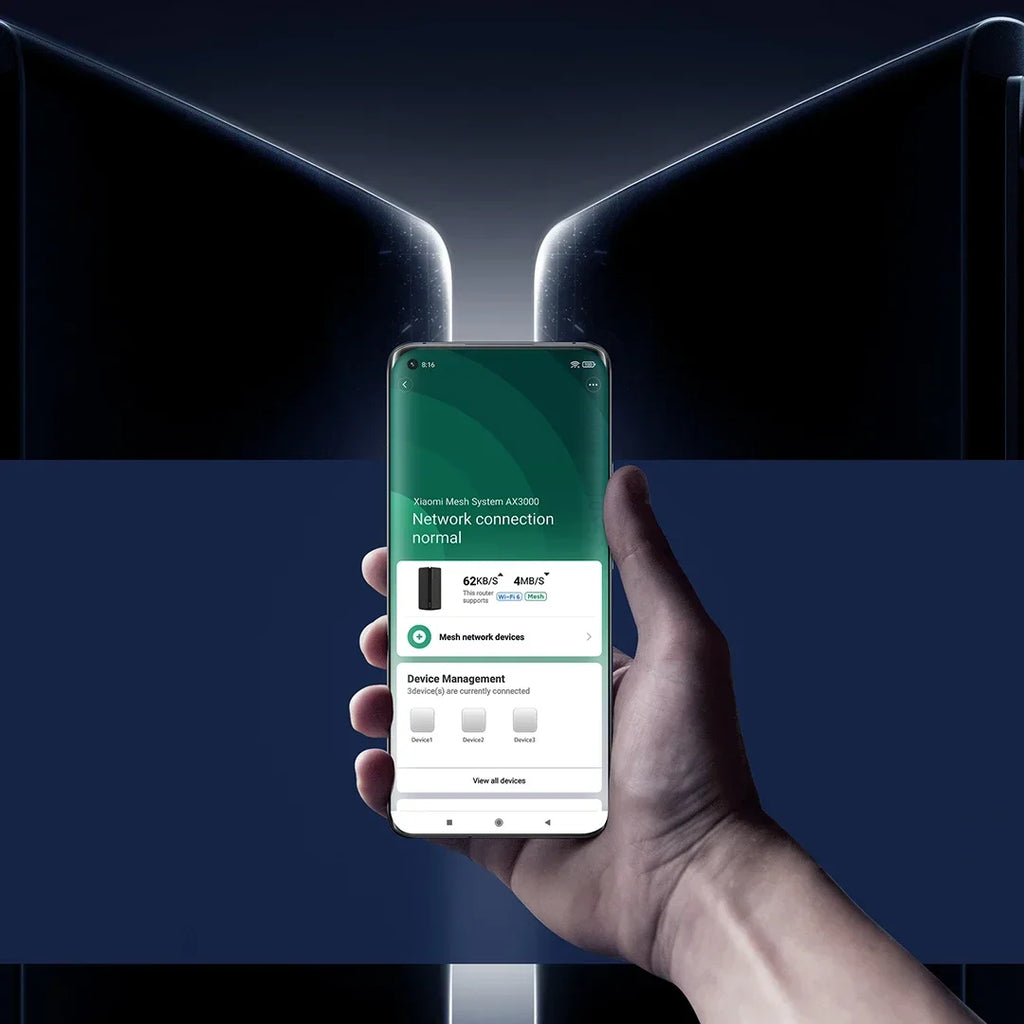 Sistema de Red Xiaomi AX3000 WiFi 6, Módem de 2976Mbps, Modo Punto de Acceso OFDMA, Amplificador de Señal, Extensor para Hogar Inteligente
