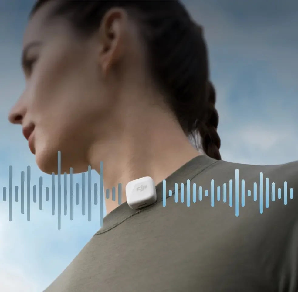 Nuevo Micrófono Inalámbrico DJI Mic Mini (2TX+1RX+Estuche de Carga) con Cancelación Inteligente de Ruido, Audio de Alta Calidad, Original de DJI