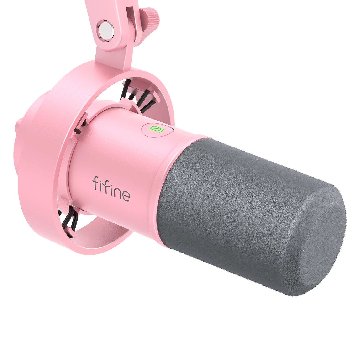 Micrófono dinámico FIFINE USB/XLR con soporte de choque, tecla táctil, conector para auriculares y Control de volumen, para grabación de PC o tarjeta de sonido-K688