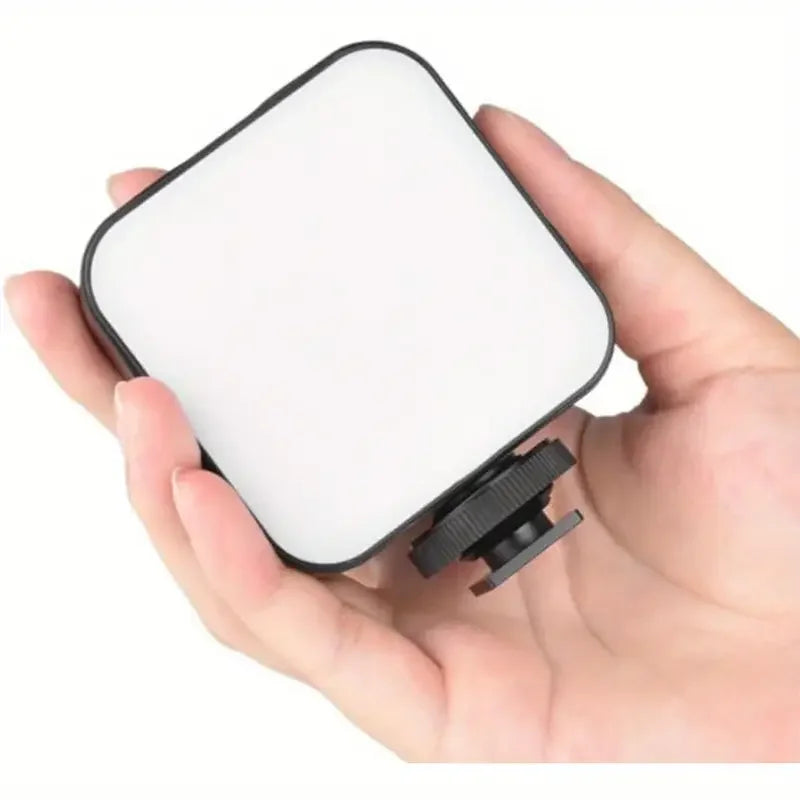 Anillo de luz profesional con clip para teléfono, con 10 niveles de brillo, recargable por USB, luz de relleno portátil para selfies y transmisiones en vivo