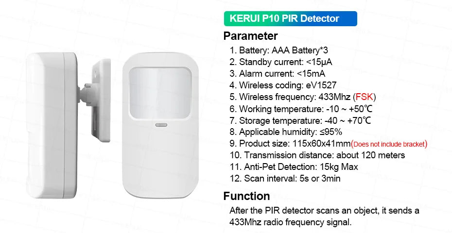 KERUI Tuya WiFi + sistema de alarma para el hogar 4G con Panel de pantalla táctil grande de 7 pulgadas conjunto de alarma FSK / ASK para protección de seguridad del hogar G70