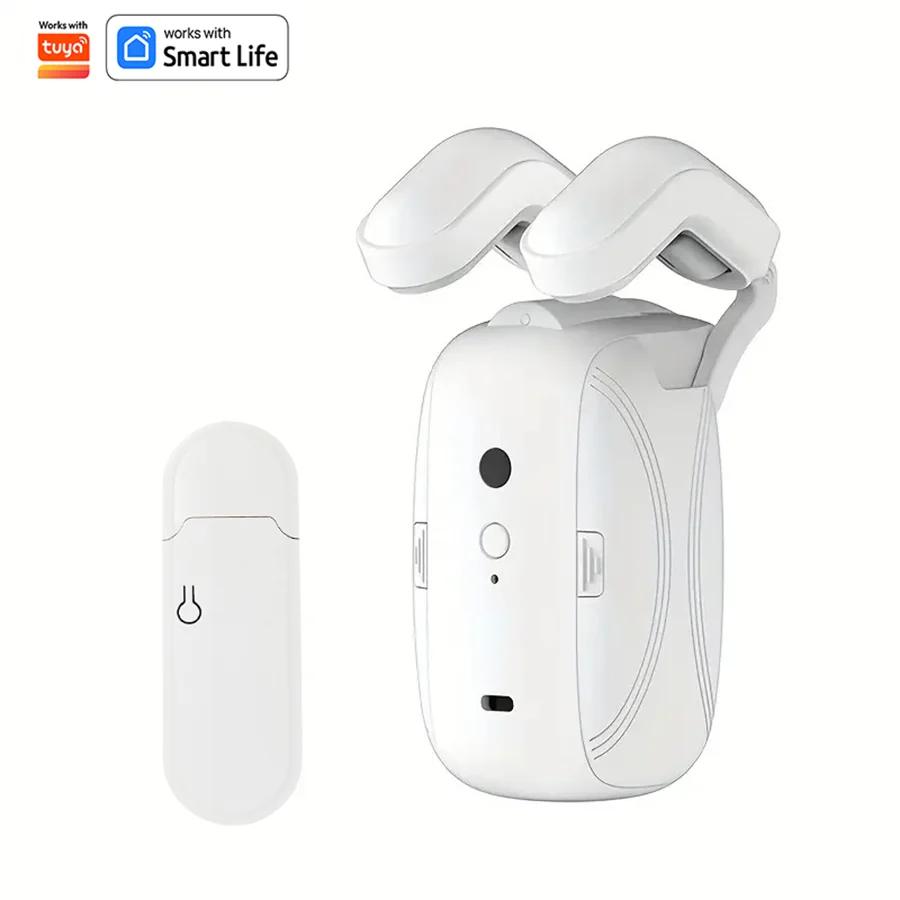 Robot de cortina WiFi inteligente con puerta de enlace Wi-Fi, Control de aplicación remota, arranque manual de apertura automática, Compatible con Alexa, 1/2 Uds.