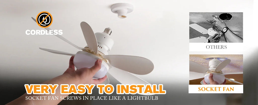 Ventilador de techo LED 40W E27 con control remoto para atenuación, adecuado para sala de estar, estudio, uso doméstico, 85-265V