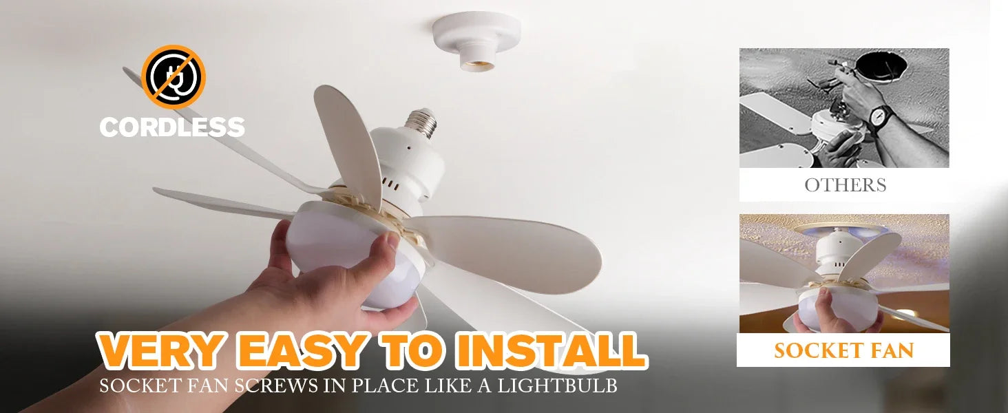 Ventilador de techo LED 40W E27 con control remoto para atenuación, adecuado para sala de estar, estudio, uso doméstico, 85-265V