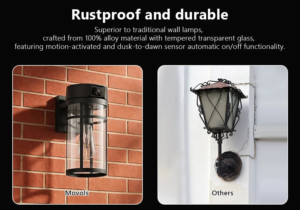 Cámara de Seguridad WiFi PTZ 2K para Exteriores Jarnex, con Detección Humana por IA, Luz para Patio, 4MP, Audio Bidireccional, Lámpara de Jardín PTZ