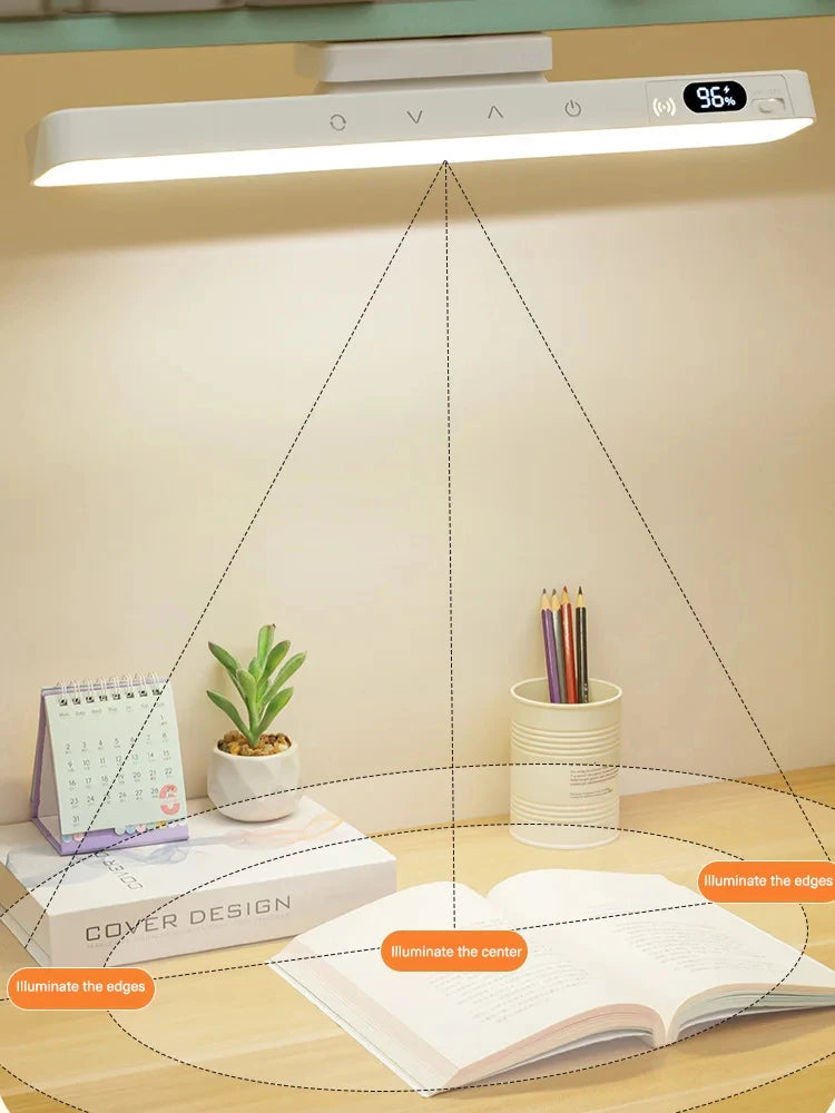 Lámpara de mesa táctil, lámpara de escritorio magnética, batería recargable integrada para gabinete de lectura, espejo, mesita de noche, luces nocturnas recargables