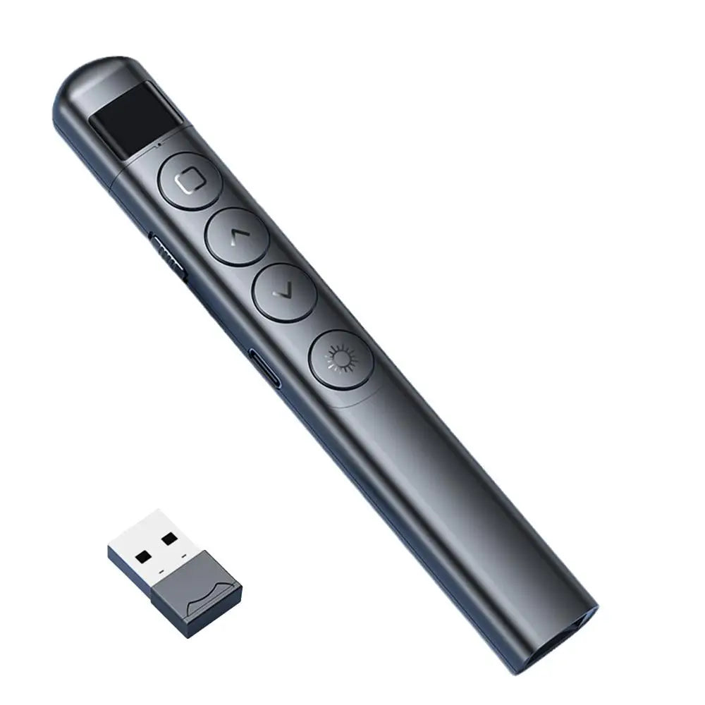 Presentador inalámbrico PPT Page Turner, puntero láser USB, bolígrafo presentador de Control remoto infrarrojo para proyector Powerpoint Slide
