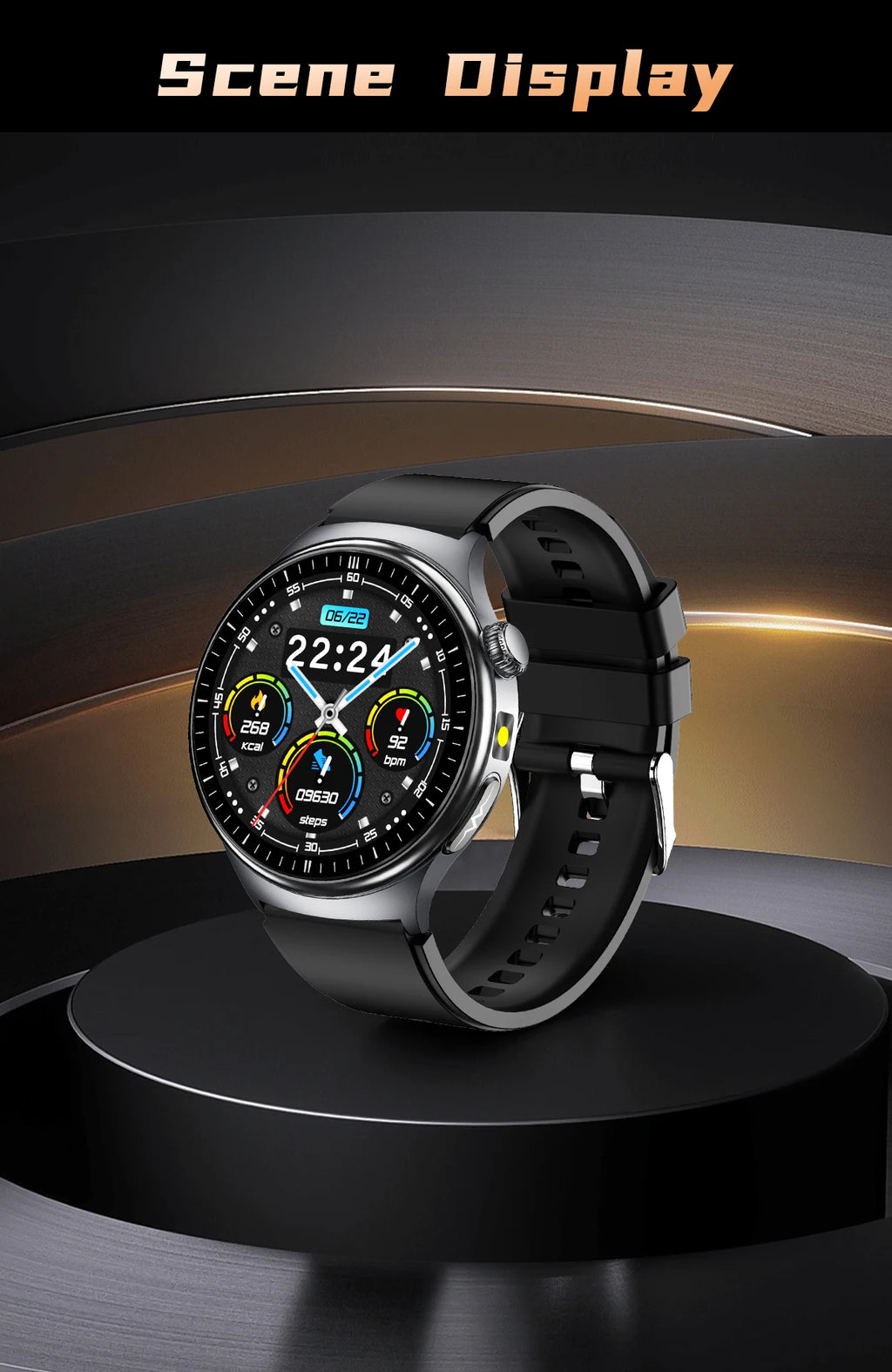 Reloj Inteligente 2026 con Diagnóstico Preciso de ECG, Medición de Grasa Corporal, Oxígeno en Sangre, Presión Arterial, Pantalla HD AMOLED, Llamadas, para Hombres y Mujeres