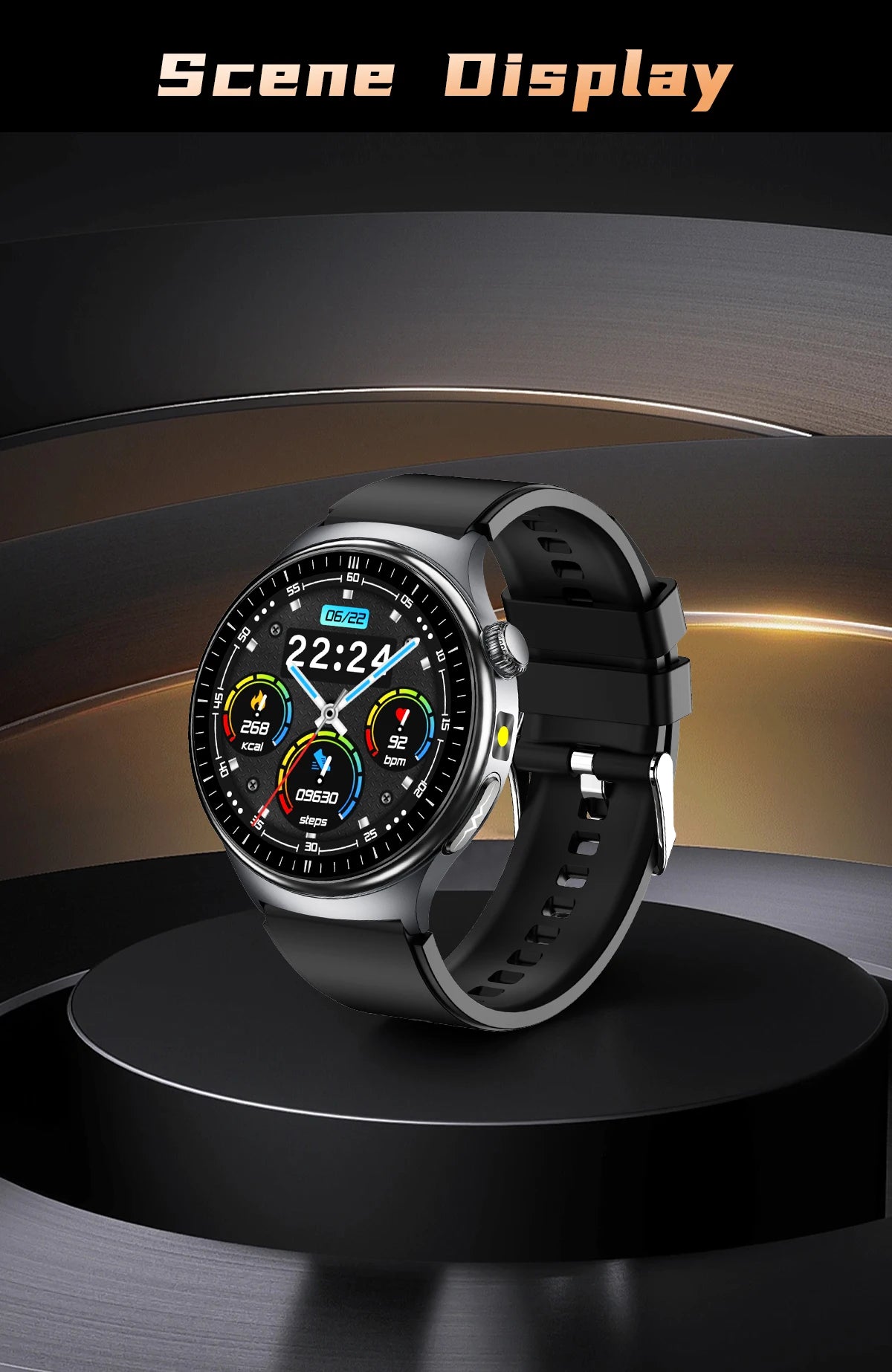 Reloj Inteligente 2026 con Diagnóstico Preciso de ECG, Medición de Grasa Corporal, Oxígeno en Sangre, Presión Arterial, Pantalla HD AMOLED, Llamadas, para Hombres y Mujeres