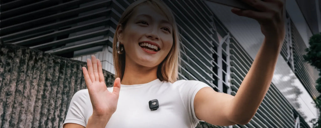 Micrófono Inalámbrico Original DJI Mic Mini (1 TX + 1 RX), Ultraligero, Audio de Alta Fidelidad, Cancelación de Ruido, Limitación Automática