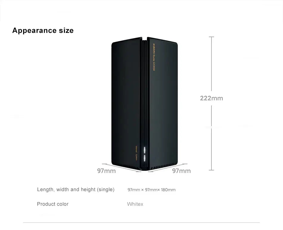 Xiaomi-enrutador AX3000 WiFi, red de malla Gigabit, 4 amplificadores de señal, penetración de pared, memoria grande de 256M, estabilidad multidispositivo