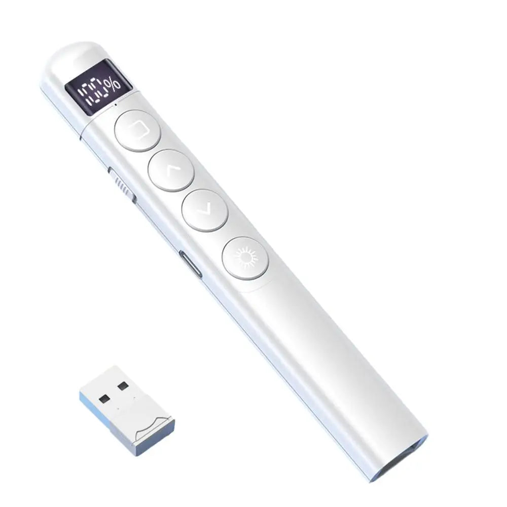 Presentador inalámbrico PPT Page Turner, puntero láser USB, bolígrafo presentador de Control remoto infrarrojo para proyector Powerpoint Slide