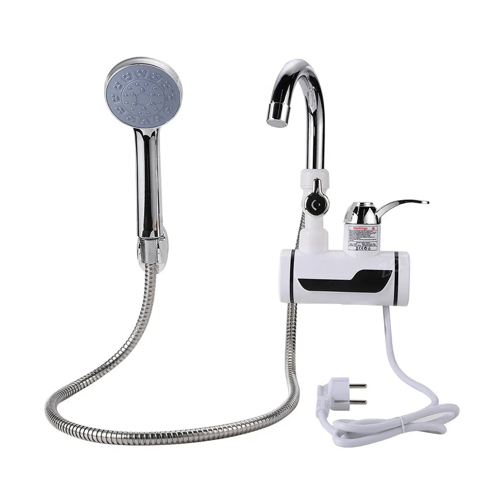 Grifo calentador de agua sin tanque de 3000W, grifo de ducha eléctrico instantáneo, calefacción de agua caliente para cocina y baño