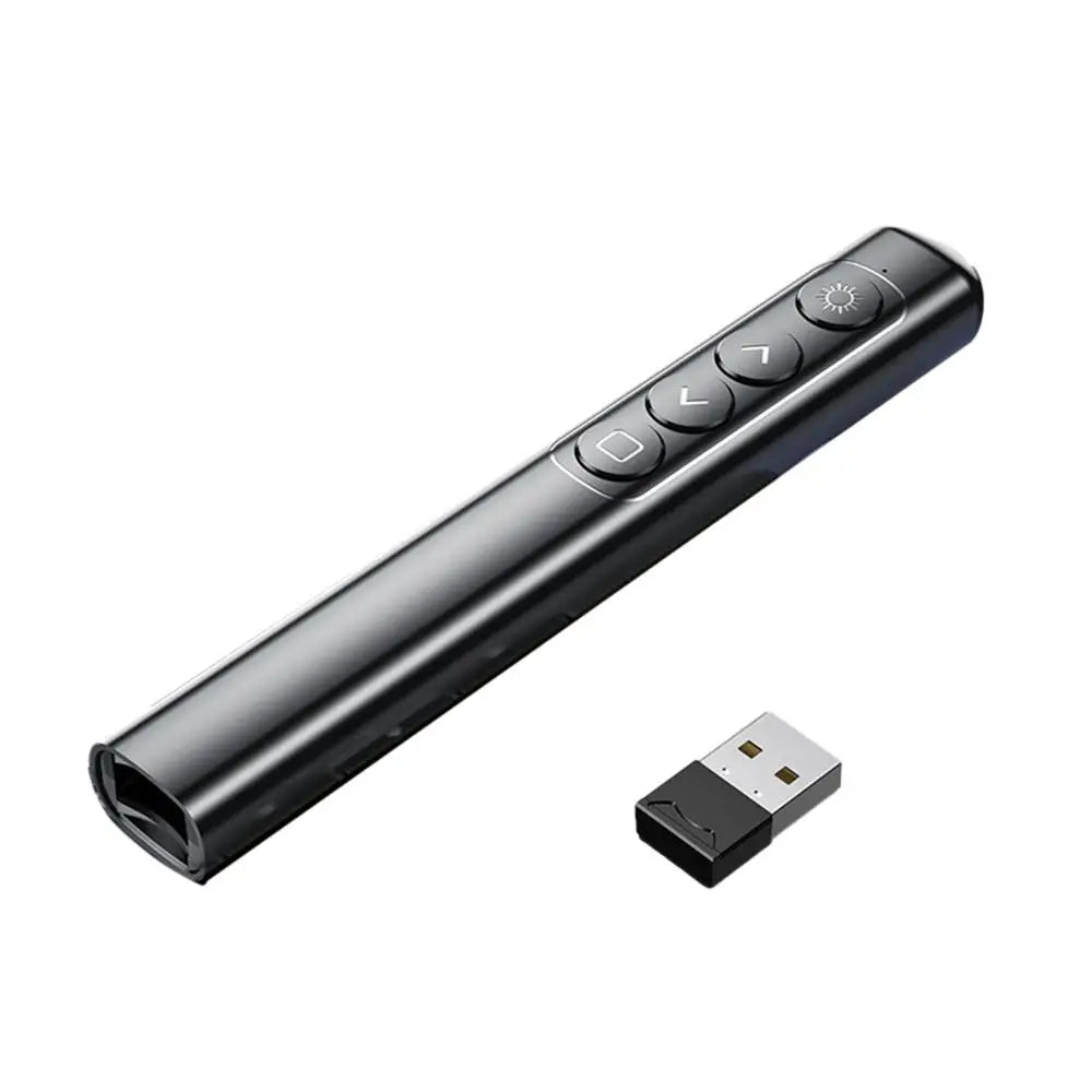Presentador inalámbrico PPT Page Turner, puntero láser USB, bolígrafo presentador de Control remoto infrarrojo para proyector Powerpoint Slide