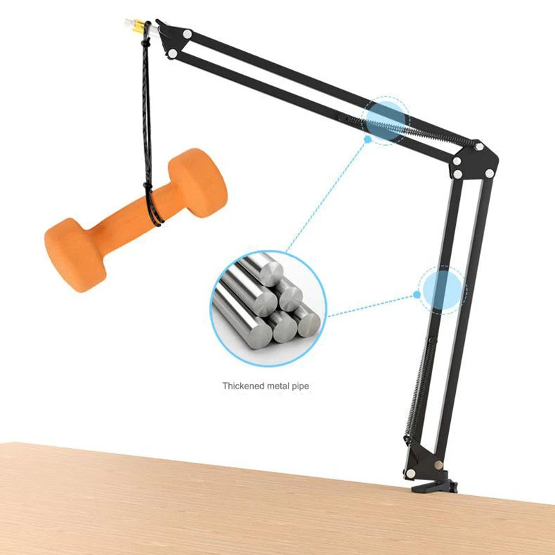 Soporte de micrófono de brazo articulado, soporte de pluma de mesa para Micro soporte de escritorio, soporte de trípode Microfno para micrófono, soporte Universal