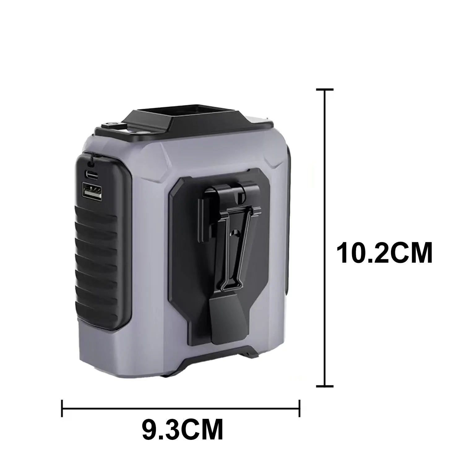 Nuevo Ventilador Portátil de Cintura 2026 con Batería Externa, Iluminación LED, Ventilador de Cuello Colgante, 5 Velocidades, Flujo de Aire Potente, Ventilador de Refrigeración para Trabajo al Aire Libre